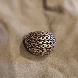 John Hardy Sterling Braided Dome Statement Ring
